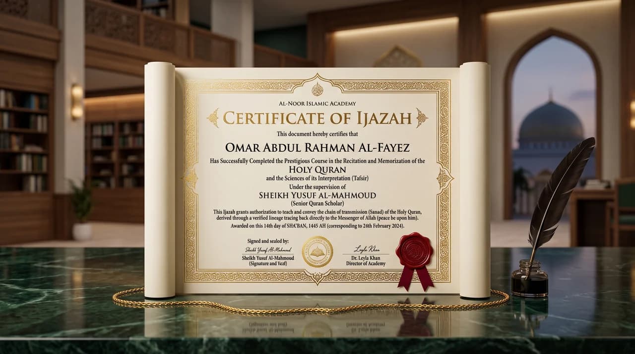 Official Ijazah Program with Continuous Sanad